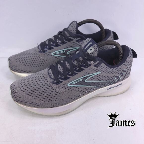 Brooks Levitate 5 Athletic Running Shoe Womens Size 9 1203571B069 Gray White - Picture 1 of 10